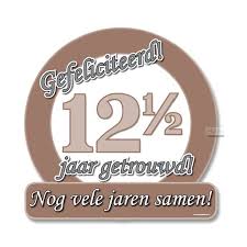 Jubileum Borden 12 5 Jaar Getrouwd De Vlaggen Winkel Altijd De Voordeligste