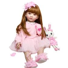 60cm Soft Silicone Reborn Baby Doll Toy For Girl Long Hair Princess Toddler Babies Lifelike Alive Bebe Bonecas Kid Birthday Gift Dolls Aliexpress