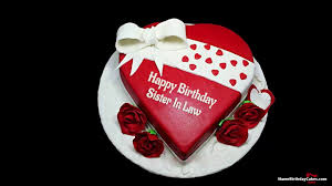 Birthday Cake For Mother In Law With Name Happy Birthday Sister In Law Best Wishes For You Happy Birthday Cake Pictures Birthday Cake For Wife Happy Birthday Cake Images