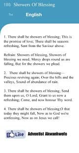 Love is a blessing lyrics. There Shall Be Showers Of Blessings Adventist Akwanhwefo