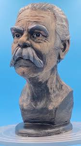 This was the portrait that I did at the workshop with @philippe_faraut.  This model actually appears in one of Phillope’s textbooks as a pirate.  What a wonderful face to sculpt! I’ve called this piece ...