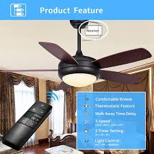 The hunter ceiling fan remote control is appropriate for ceiling heights of 9 foot and greater. Buy Universal Ceiling Fan Remote Control Kit Replacement For Hampton Bay Hunter Harbor Breeze Home Decorators Collection 3 Speed Timer Light Dimmer Thermostatic Control 2aazphd3 Hd3 Kujce10320 Tr222a Online In Turkey B08nzbv8kg