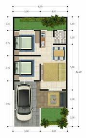 Denah rumah minimalis type 36. 7 Denah Desain Rumah Sederhana 6x12 Pas Untuk Keluarga Kecil