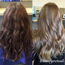 The bordeaux shade is a deep crimson brown, ideal for light or dark brunettes. Before And After Coloring From Dark Brown To A Softer More Natural Lighter Color Blonde Hair Dark To Light Hair Light Hair Hair Styles