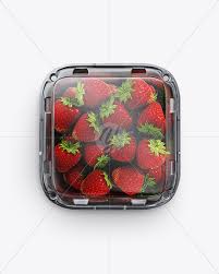 Find & download free graphic resources for plastic food container mockup. Container W Strawberry Mockup In Pot Tub Mockups On Yellow Images Object Mockups