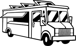 Food Delivery Truck Coloring Page Truck Coloring Pages Sailor Moon Coloring Pages Dolphin Coloring Pages