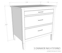 The nightstand ships flat to your door and requires assembly upon opening. Diy 3 Drawer Nightstand With Plans Jaime Costiglio