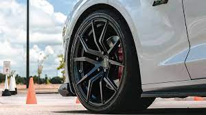 19/20" Staggered Varro Wheels VD19X Satin Black Spin Forged Corvette Rims  #VRR052-3