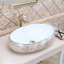 See more ideas about sink, bathroom design, beautiful bathrooms. China Artistic Europe Style Counter Top Porcelain Wash Basin Bathroom Sinks Ceramic Art Design Bathroom Sink Oval Shape Bathroom Sinks Aliexpress