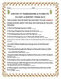 Those key facts are only the tip of the iceberg when it comes to america history. Thanksgiving History Trivia Quiz Challenging Fun Tpt