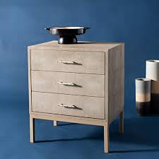 Blue nightstands black nightstand 3 drawer nightstand dresser drawers dressers bedroom furniture stores furniture deals living room furniture online furniture. Safavieh Couture Collection Camden Natural Faux Shagreen 3 Drawer Nightstand Pricepulse