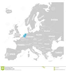Carte pays bas avec les groupes de province : Les Pays Bas Ont Marque Par Le Bleu Dans La Carte Politique Grise De L Europe Illustration De Vecteur Illustration De Vecteur Illustration Du Element Moderne 104356677