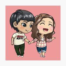 The fingers are also quite long and slender, so it is easy to bend them into different positions. Couple Twins Boy And Girl Holding Hands Cartoon Drawing Love Animation Anime Love Couple Valentines Day Poster By Modymagic3 Redbubble