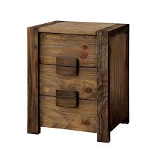 Check spelling or type a new query. Set Of 2 3 Drawer Nightstand In Rustic Natural 1833679 Pkg