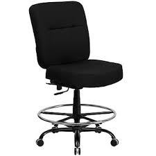 Flash Furniture Hercules Series 400 Lb Capacity Big Tall Fabric Drafting Stool With Extra Wide Seat Black At Staples Drafting Chair Tall Office Chairs Flash Furniture
