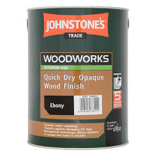 Johnstones Trade Quick Dry Opaque Wood Finish Satin Ebony