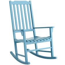 Rock Point Rocker Peacock Blue Outdoor Rocking Chairs Porch Rocker Rocking Chair