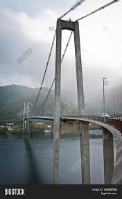 Osterøy bridge is a suspension bridge, road bridge and steel bridge that was completed in 1997. Osteroy Bridge Norway Image Photo Free Trial Bigstock