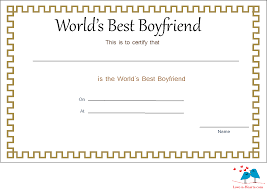 Elegant World S Best Boyfriend Certificate Best Boyfriend Love You Boyfriend Certificate Templates