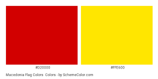 It was formally adopted on october 5, 1995. Macedonia Flag Colors Country Flags Schemecolor Com