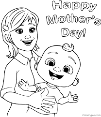 When you find the cocomelon coloring sheet you want to download, simply click on the image to be taken to the download pages.print the entire collection to make your own diy cocomelon coloring book! Cocomelon Happy Mothers Day Coloring Page Coloringall