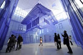 Visitors Look At A Site Specific Art Project Called Contemporary Art Installation Do Ho Suh Installation Art