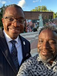 Spent the morning getting to know Dr. Michael Oberg who is considering  using Bacon's Rebellion- Reacting to the Last game in his classes and ended  with a book exchange. His book examines