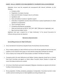 Malaysian halal certification procedure manual. Jakim Halal Requirements Producers Food Premise Hygiene Packaging And Labeling