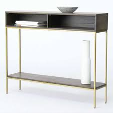 I just wanted a simple but classic writing desk. Industrial Storage Skinny Console