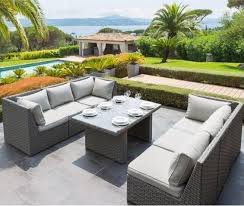salon repas exterieur giannella hesperide 7 pieces salon de jardin cdiscount iziva com housse salon de jardin mobilier de jardin design salon de jardin truffaut