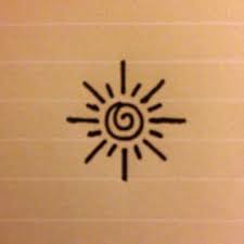 This Is A Small Simple Design Of A Sun Perhaps For An Inner Henna Tattoo Designs Simple Sun Tattoo Designs Tattoo Designs Wrist