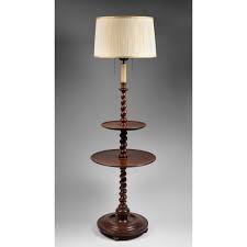 English Carved Walnut Double Pedestal Barley Twist Floor Lamp Floor Lamp Lamp Floor Lamp Lighting