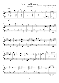 Futari No Kimochi Am Nháº¡c Báº£ng Nháº¡c Báº£n Nháº¡c