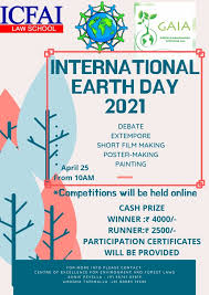 The second annual earth day digital livestream will be held today, with a number of workshops, panel discussions and special performances lined up. Gaia Competitions On International Earth Day By Icfai Law School Hyderabad