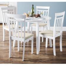 This expandable table is crafted of solid wood. Meridian Extendable Dining Table Set In White With 4 Chairs Sale