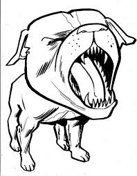Such plenty of fun they are able to have and share with another kids. Scary Pitbull Coloring Page Free Printable Coloring Pages For Kids