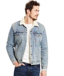 Levi S Levis Men S Sherpa Collar Denim Trucker Jacket Denim Jacket Men Outfit Trucker Jacket Outfit Denim Jacket Men