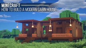 Minecraft how to make a cabin. Modern Cabin House Minecraft Map