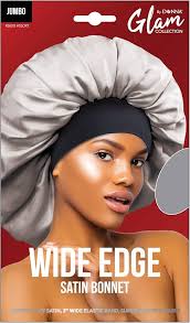 Amazon.com: DONNA Gorro de satén de borde ancho, gorro de ducha para mujer,  gorro de seda para dormir, gorro de satén jumbo morado : Belleza y Cuidado  Personal