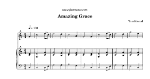 amazing grace traditional free flute sheet music