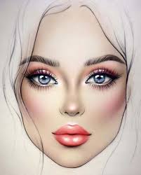 Makeup Face Charts Ideas Make Up 58 Ideas For 2019 Makeup Face Charts Makeup Drawing Fashion Illustration Face