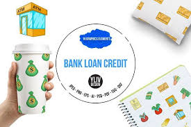 Bank Loan Credit Icons Set Cartoon Bank Loan Loan Icon Set