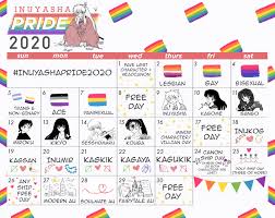 Posted to lgbtq on june 2, 2019. Towards Tomorrow The Inuyasha Pride Month 2020 Calendar ãƒŸ