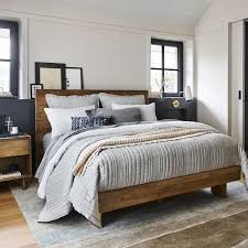 Anton Solid Wood Bed Rustic Bedroom Solid Wood Bed Contemporary Bedroom