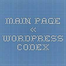 Main Page Wordpress Codex Main Page Tech Company Logos Wordpress