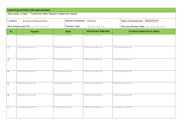 Do you review physical and what countries are data centers located in? Data Centre Risk Assessment Template