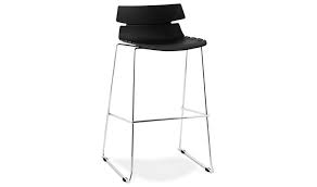 Tabouret de bar rond contemporain rotatif et réglable iris (blanc)﻿. Tabouret De Bar Contemporain Angelo
