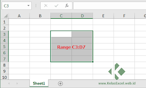 3 konsep workbook workbook merupakan kumpulan dari sheet lembar kerja yang terdapat dalam sheet disebut worksheet. Pengertian Cell Dan Range Perbedaan Baris Dan Kolom Row Dan Column Di Excel