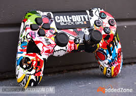 cod fans take a look at this sticker bomb ps4 custom modded controller we designed for a customer featured w ps4 game console ps4 console ps4 controller
