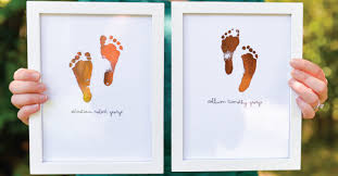 Download Foiled Footprint Art From Baby Hospital Footprints Hey Let S Make Stuff